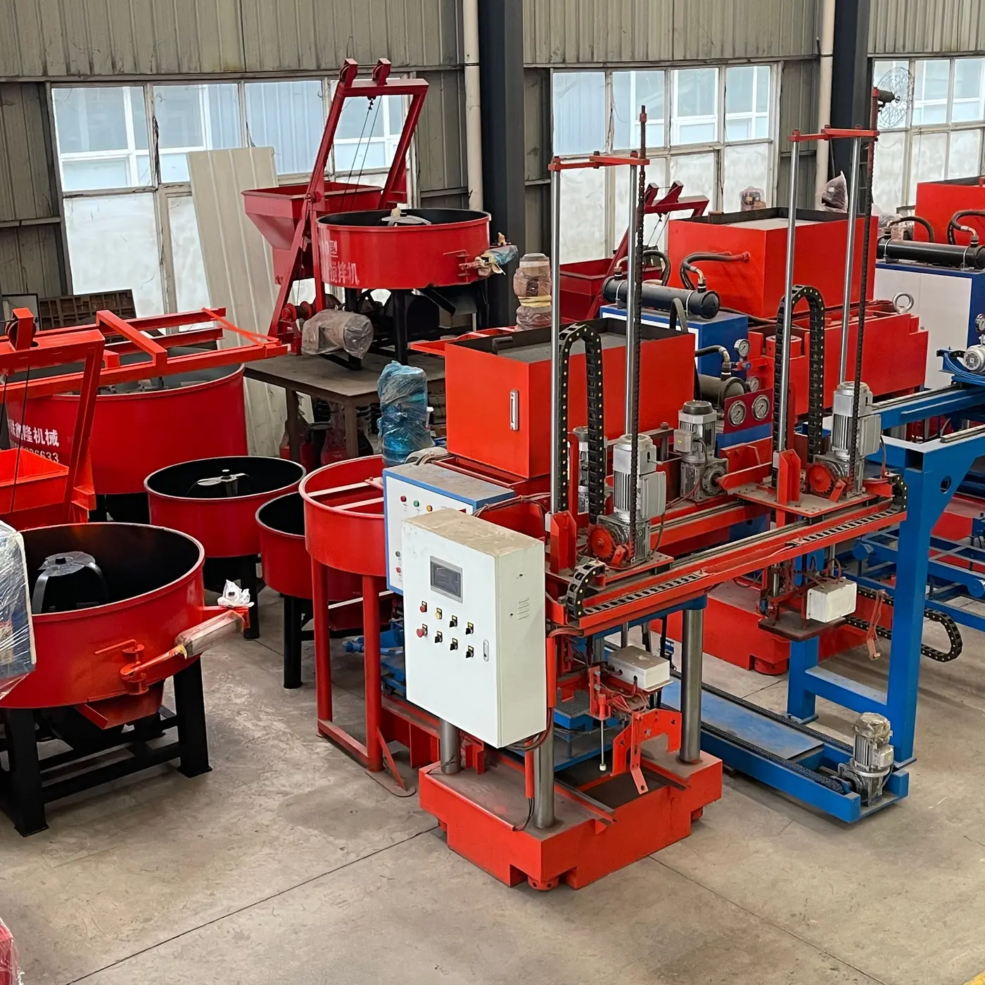 Brick production yard